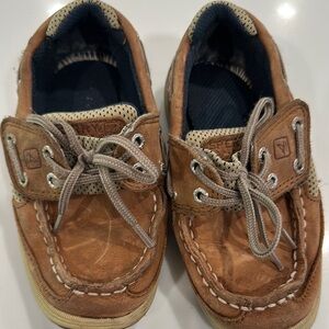 Sperry Kids Tan Moccasins